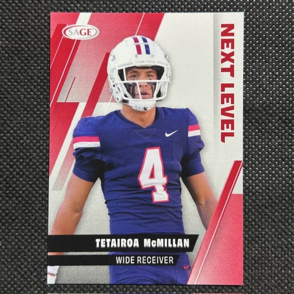 2025 Sage Next Level Red #93 Tetairoa McMillian RC Rookie Arizona Wildcats
